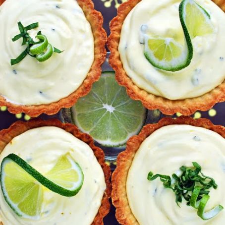 Lime Basil Tarts